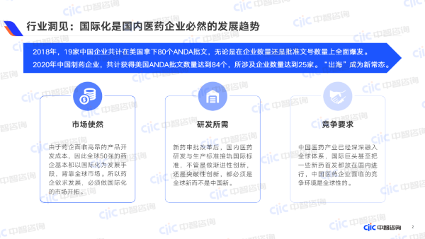 國際化是國內(nèi)醫(yī)藥企業(yè)必然的發(fā)展趨勢