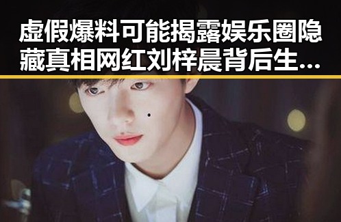 虚假爆料可能揭露娱乐圈隐藏真相 网红刘梓晨背后生活引发热议